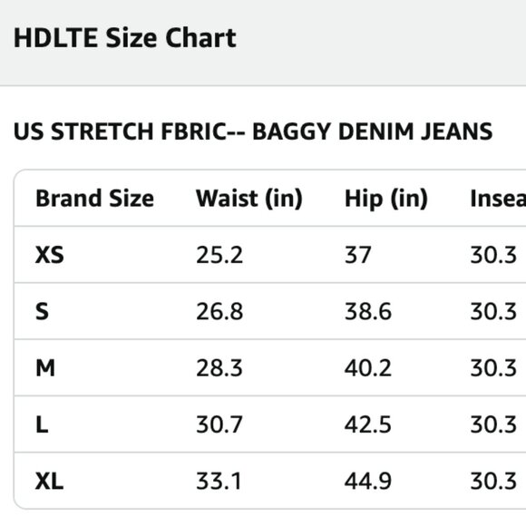 NWT Amazon HDLTE High Waist Wide Leg Jeans XL - Picture 8 of 9